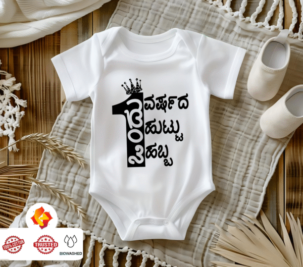 Picsart_25-06-17_22-32-34-181 First Ever – Kannada Monthly Milestone Baby Rompers (1M–12M) 1st Year