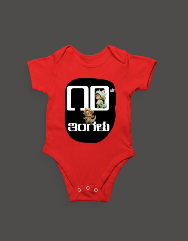 Front_1_c_10-4.jpg First Ever – Kannada Monthly Milestone Baby Rompers (1M–12M) 10th Month_2