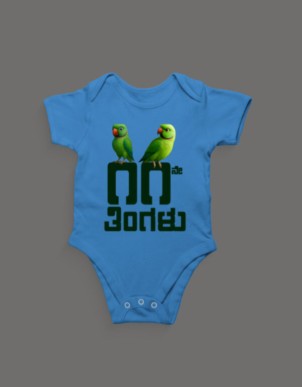 Front_1_c_46-42.jpg First Ever – Kannada Monthly Milestone Baby Rompers (1M–12M) 11th Month_2