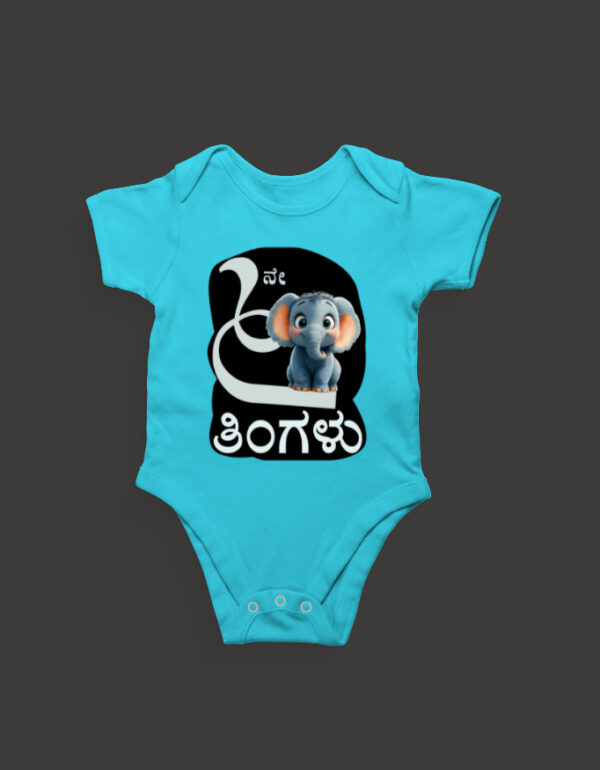 Front_1_c_6-9.jpg First Ever – Kannada Monthly Milestone Baby Rompers (1M–12M) 6th Month